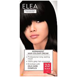 2.0 Черный Стойкая крем-краска для волос ELEA Professional Color & Carel 2.0 Черный Стойкая крем-краска для волос ELEA Professional Color & Carel