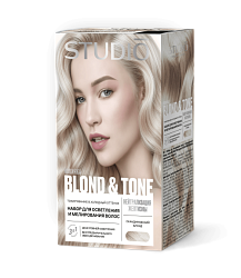 Набор для мелирования волос Скандинавский блонд линии BLOND&TONE серии STUDIO PROFESSIONAL Набор для мелирования волос Скандинавский блонд линии BLOND&TONE серии STUDIO PROFESSIONAL