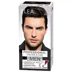 3.0 ТЕМНО - КОРИЧНЕВЫЙ Мужская краска для волос, бород и усов-ELEA Professional Colour & Care MEN 3.0 ТЕМНО - КОРИЧНЕВЫЙ Мужская краска для волос, бород и усов-ELEA Professional Colour & Care MEN