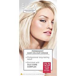 12.0 Ультра светлый блондин Стойкая крем-краска для волос ELEA Professional Color & Carel 12.0 Ультра светлый блондин Стойкая крем-краска для волос ELEA Professional Color & Carel