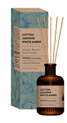 Декоративный ароматизатор COTTON, JASMINE, AMBER, VEGAN.Love.Studio 100 мл. Декоративный ароматизатор COTTON, JASMINE, AMBER, VEGAN.Love.Studio 100 мл.