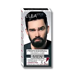 1.0 ЧЕРНЫЙ Мужская краска для волос, бород и усов-ELEA Professional Colour & Care MEN 1.0 ЧЕРНЫЙ Мужская краска для волос, бород и усов-ELEA Professional Colour & Care MEN